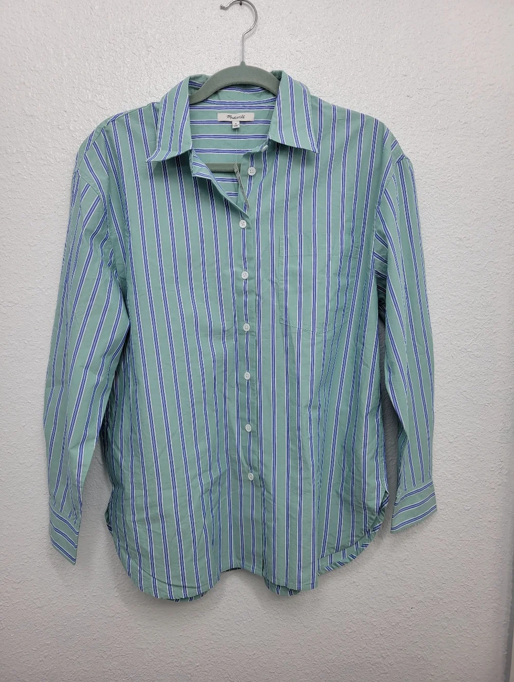 Madewell The Easy Shirt NY392 Size M NWT 100% Cotton - Picture 5 of 8